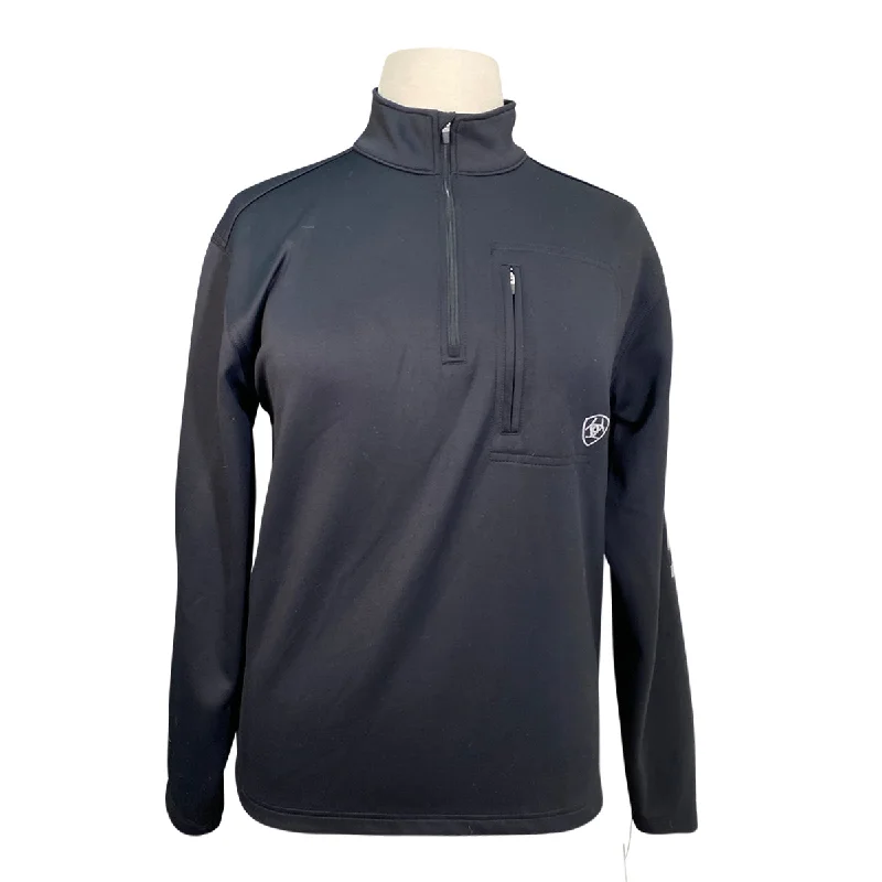 Ariat 'Tek Team Logo' 1/4 Zip Jacket in Black - Men's Medium (Women's L/XL) Notch Collar Jacket Peter Pan Collar Jacket Cowl Neck Jacket Ariat 'Tek Team Logo' 1/4 Zip Jacket in Black - Men's Medium (Women's L/XL) Notch Collar Jacket Peter Pan Collar Jacket Cowl Neck Jacket
