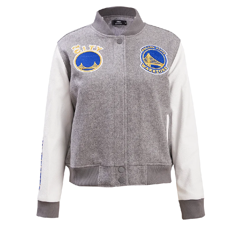 CHAMARRA NBA GOLDEN STATE WARRIORS CLASSIC WOOL VARSITY JACKET PARA MUJER Quilted Jacket Puffer Jacket Insulated Jacket CHAMARRA NBA GOLDEN STATE WARRIORS CLASSIC WOOL VARSITY JACKET PARA MUJER Quilted Jacket Puffer Jacket Insulated Jacket