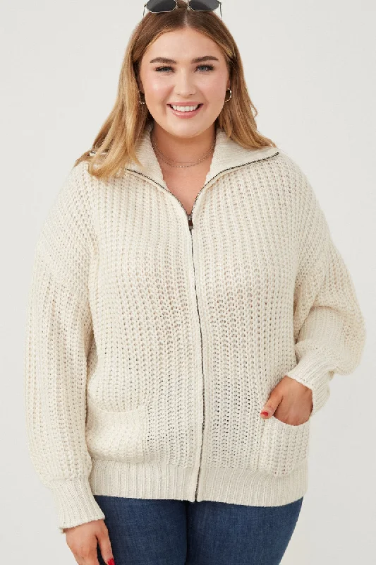 Zip Up Collared Puff Sleeve Knit Jacket Quilted Jacket Puffer Jacket Insulated Jacket Zip Up Collared Puff Sleeve Knit Jacket Quilted Jacket Puffer Jacket Insulated Jacket