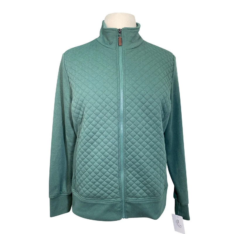 SmartPak Hadley Quilted Fleece Jacket in Sage - Women's XL Cotton Jacket Linen Jacket Terry Jacket SmartPak Hadley Quilted Fleece Jacket in Sage - Women's XL Cotton Jacket Linen Jacket Terry Jacket