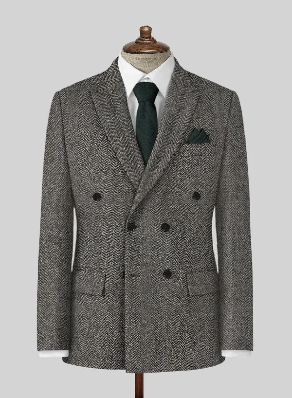 Gray Herringbone Flecks Donegal Tweed Jacket Lace Jacket Ribbed Jacket Sequined Jacket Gray Herringbone Flecks Donegal Tweed Jacket Lace Jacket Ribbed Jacket Sequined Jacket