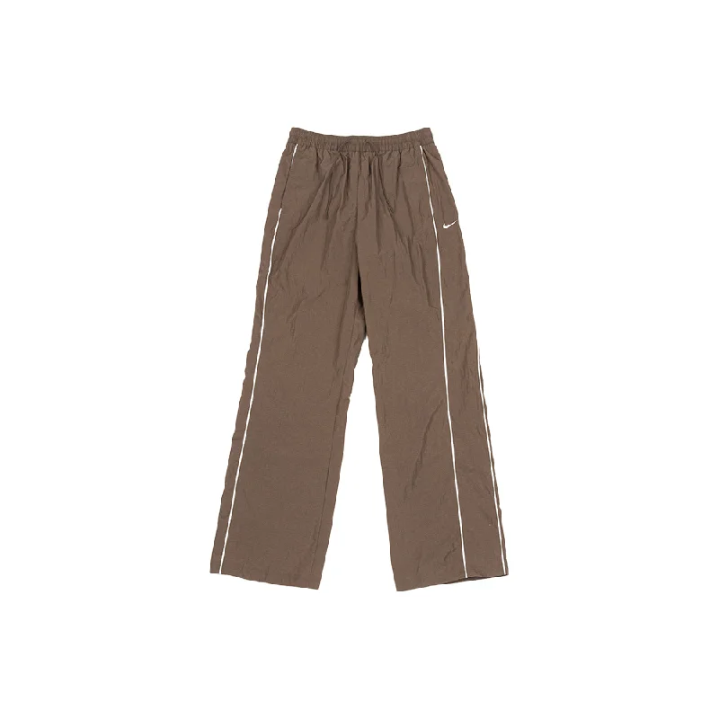 W Windrunner High-Waisted Pants 'Ironstone/White' Casual Wide Pants