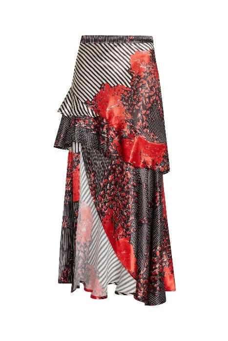 PANDORA Detachable Print Skirt chiffon skirt lightweight