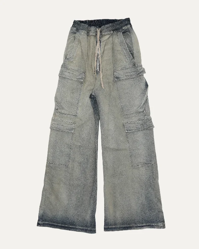 Denim Cargo Pants Trendy Tapered Pants