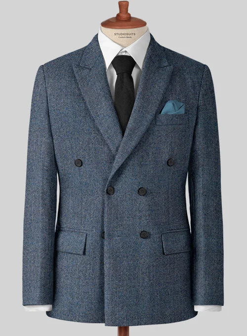Vintage Herringbone Blue Tweed Jacket Notch Collar Jacket Peter Pan Collar Jacket Cowl Neck Jacket Vintage Herringbone Blue Tweed Jacket Notch Collar Jacket Peter Pan Collar Jacket Cowl Neck Jacket