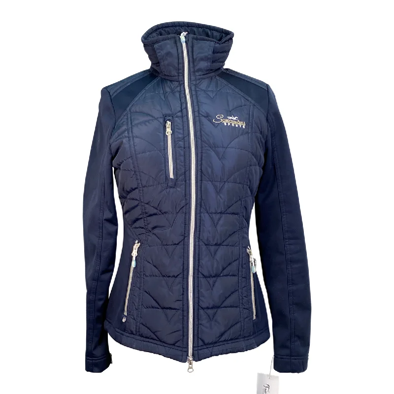 Schockemohle Full Zip Puffer Jacket in Navy - Women's Medium Cotton Jacket Linen Jacket Terry Jacket Schockemohle Full Zip Puffer Jacket in Navy - Women's Medium Cotton Jacket Linen Jacket Terry Jacket