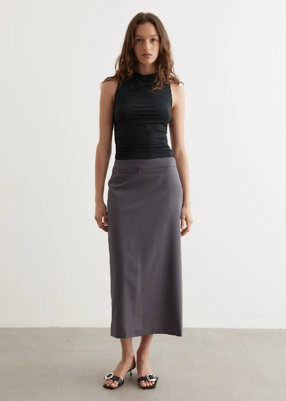 Jiaqi Skirt linen skirt relaxed