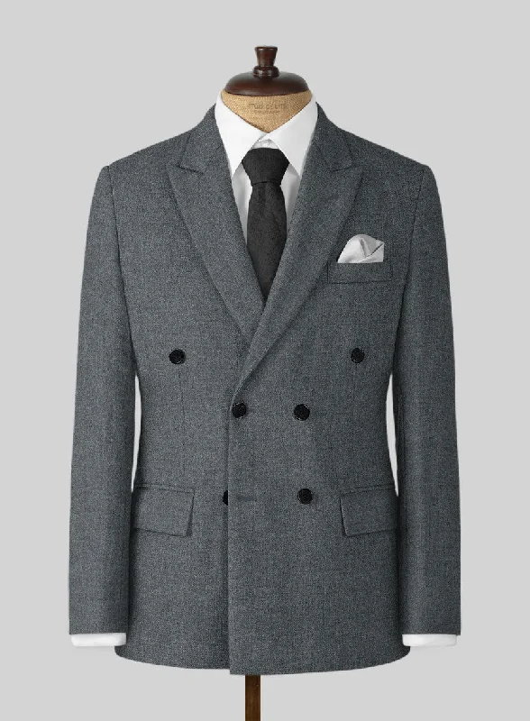 Naples Gray Tweed Jacket Nylon Jacket Polyester Jacket Spandex Jacket