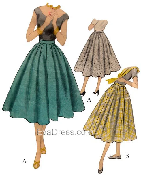 1955 Skirt with Outside or Inside Hip Darts Sk50-3307 corduroy skirt comfortable