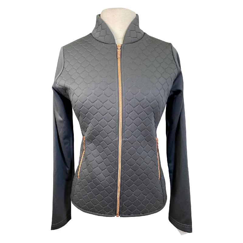 Equestrian Stockholm 'Next Generation' Jacket in Graphite/Rose Gold - Women's XL Snapped Jacket Toggled Jacket Drawstring Jacket Equestrian Stockholm 'Next Generation' Jacket in Graphite/Rose Gold - Women's XL Snapped Jacket Toggled Jacket Drawstring Jacket