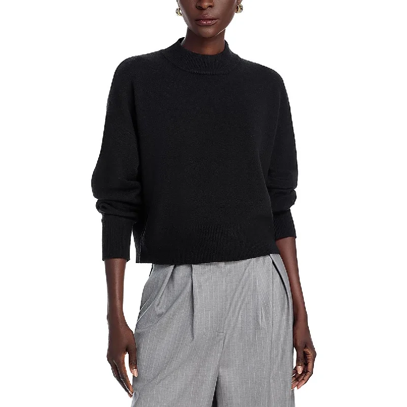French Connection Womens Vhari Crop Mock Turtleneck Sweater Hooded Caped Shawl Collar French Connection Womens Vhari Crop Mock Turtleneck Sweater Hooded Caped Shawl Collar