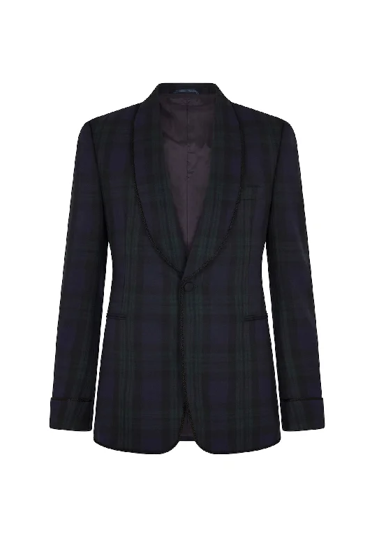 Black Watch Tartan Single Breasted Dinner Jacket Mesh Jacket Canvas Jacket Denim Jacket Black Watch Tartan Single Breasted Dinner Jacket Mesh Jacket Canvas Jacket Denim Jacket