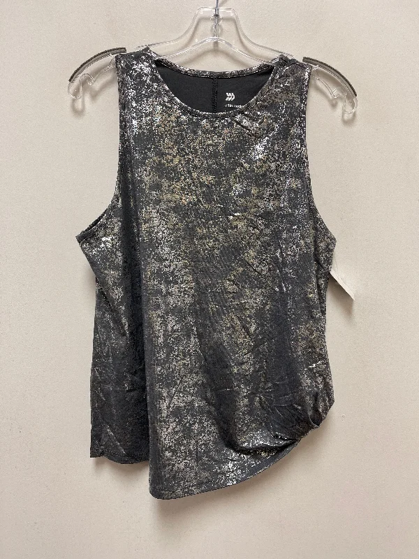 Silver Athletic Tank Top All In Motion, Size L