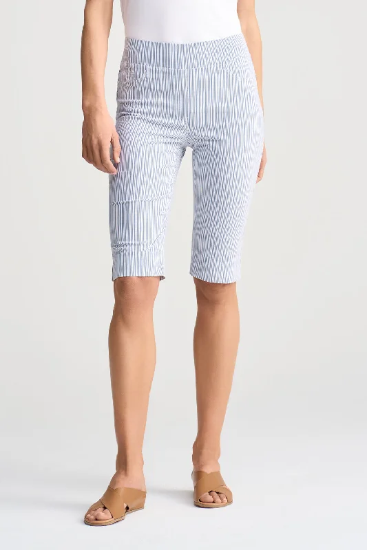 Bengajean® Short Seersucker - Navy White Stripe