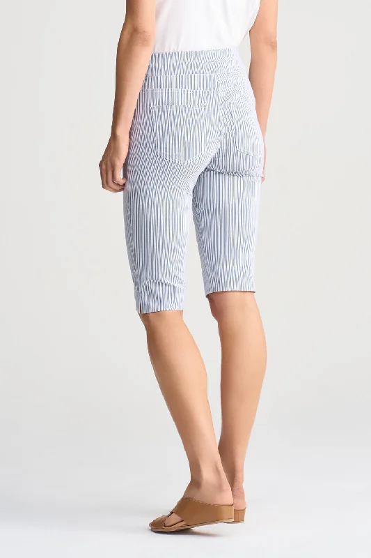 Bengajean® Short Seersucker - Navy White Stripe