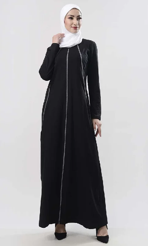 Fall On Way Abaya With Pockets