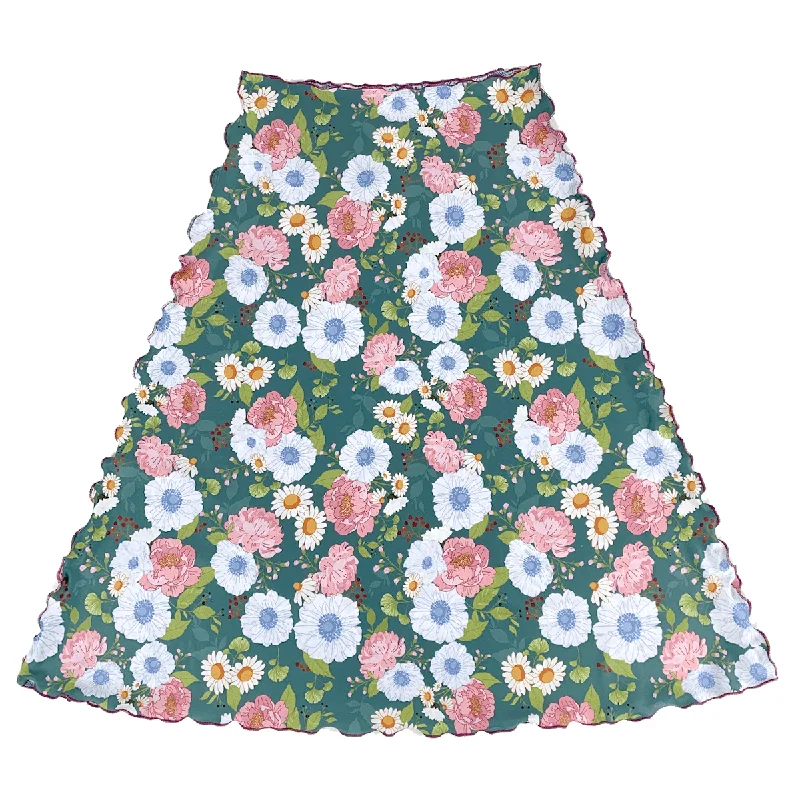 Happy Chance Reversible Long Bias Skirt