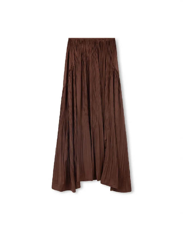 Satin Flowy Maxi Skirt