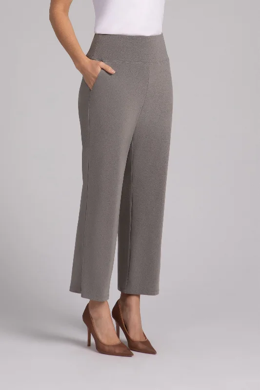 Straight Leg Ankle Pant | Melange Sand