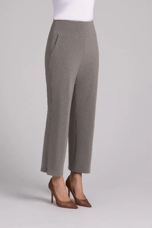 Straight Leg Ankle Pant | Melange Sand