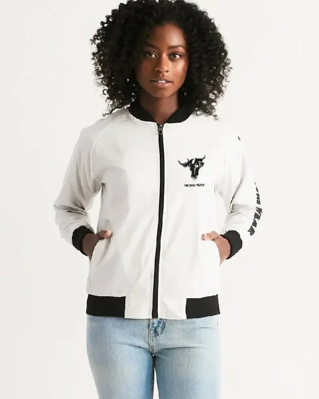 THE WHITE  BULL Women's Bomber Jacket